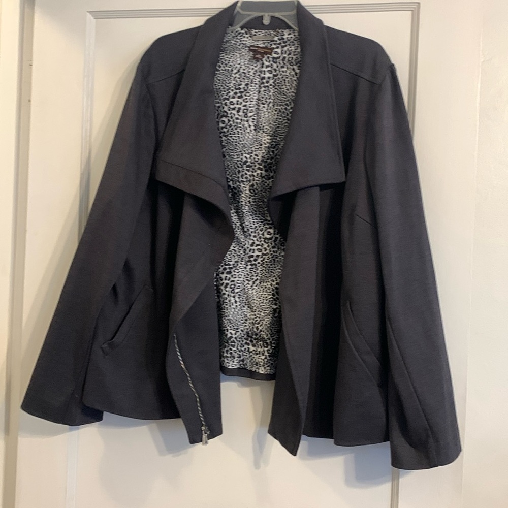 Dana Buckman charcoal Biker jacket